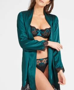 Tanga Aubade De La Collection Lingerie Fièvre Andalouse. -SOUTIEN-GORGE Soldes Boutique Tanga fievre andalouse Aubade lapis lazuli QC26 LPLA 5