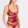 Tanga Collection Capsule Miss Karl De La Collaboration Karl Lagerfeld X Aubade. -SOUTIEN-GORGE Soldes Boutique Tanga miss karl Aubade rubis UC26 RBIS