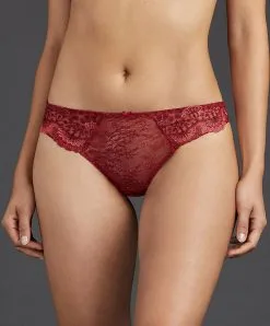 Tanga Sexy Collection Art Of Ink De Chez Aubade, Coloris French Red.