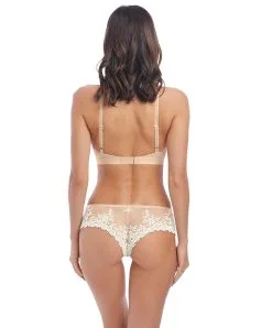 Wacoal Tanga Shorty Collection Embrace Lace Coloris Naturally Nude Ivory. -SOUTIEN-GORGE Soldes Boutique Tanga shorty Wacoal Embrace lace naturally nude ivory nacre et chair WA848191 271 12