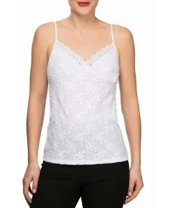 Top Femme Blanc Collection Acanthe Arty De Chez Lise Charmel.
