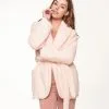 Veste Polaire Rose Vintage "Fluffy" Soft Linen De La Collection Lingadore Lounge. 