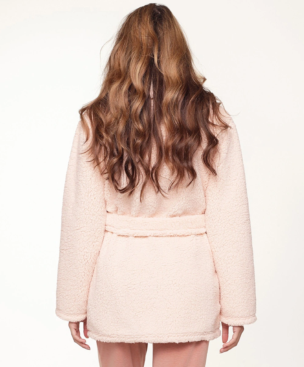 Veste Polaire Rose Vintage "Fluffy" Soft Linen De La Collection Lingadore Lounge. 4 Veste Polaire Rose Vintage "Fluffy" Soft Linen De La Collection Lingadore Lounge. – Image 2