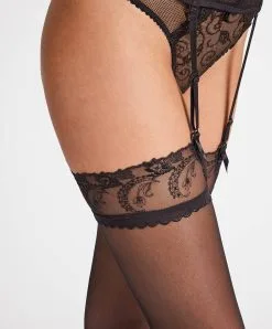 SOUTIEN-GORGE Soldes Boutique -SOUTIEN-GORGE Soldes Boutique bas autofixant khol Aubade a la folie QI98 KHOL 4