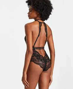 Body En Dentelle Leavers De La Ligne Ultra Luxe Precious Tale Signé Aubade Paris. -SOUTIEN-GORGE Soldes Boutique body precious tale Aubade noir RE86 NOMY 4