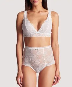 Culotte Haute Aubade De La Collection Lingerie Danse Des Sens. -SOUTIEN-GORGE Soldes Boutique culotte haute danse des sens Aubade opale OG24 OPALE 3