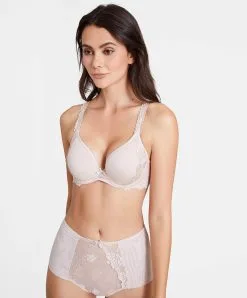 Culotte Haute Collection Softessence De La Maison De Lingerie Sexy Aubade. -SOUTIEN-GORGE Soldes Boutique culotte haute softessence Aubade skin TM24 SKIN 4