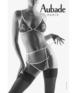 Ensemble Lingerie 3 Pièces Aubade De La Collection Boite à Désir Fleurs Chéries.