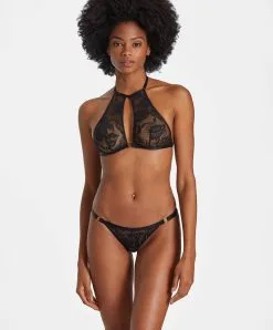 Ensemble Sexy Aubade De La Collection Boites à Désir Twist And Love. -SOUTIEN-GORGE Soldes Boutique ensemble twist and love Boite a desir Aubade noir P080R NOIR 1