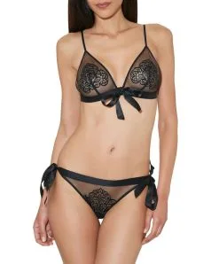 Ensemble Sexy Secret Ties Boite à Désir Aubade 10 Ensemble Sexy Secret Ties Boite à Désir Aubade -SOUTIEN-GORGE Soldes Boutique secret ties Aubade Boite a Desir Noir P080B 1