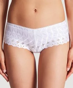 Shorty Collection Lingerie Bahia & Moi De La Marque De Lingerie Aubade -SOUTIEN-GORGE Soldes Boutique shorty bahia et moi Aubade blanc PY70 Blanc 2