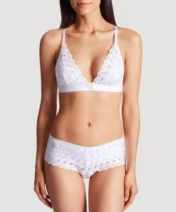Shorty Collection Lingerie Bahia & Moi De La Marque De Lingerie Aubade -SOUTIEN-GORGE Soldes Boutique shorty bahia et moi Aubade blanc PY70 Blanc 5