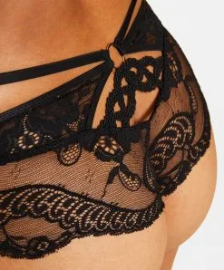 Shorty En Dentelle Leavers De La Ligne Ultra Luxe Precious Tale Signé Aubade Paris. -SOUTIEN-GORGE Soldes Boutique shorty precious tale Aubade noir RE70 NOMY 2