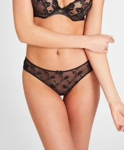 Slip Brésilien Collection Softessence De La Maison De Lingerie Sexy Aubade. -SOUTIEN-GORGE Soldes Boutique slip bresilien softessence Aubade noir TM22 NOIR 3
