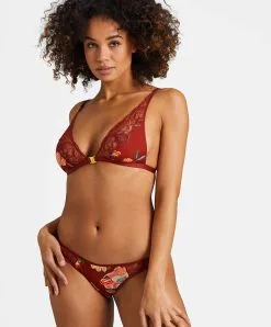 Slip Italien Aubade De La Collection Sweet Folk. -SOUTIEN-GORGE Soldes Boutique slip italien sweet folk Aubade sienna RP27 SIEN 3